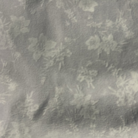 🌻Eddie Bauer 1/2-zip, floral print, lavender mock neck fleece pullover sz L EUC - Picture 5 of 5